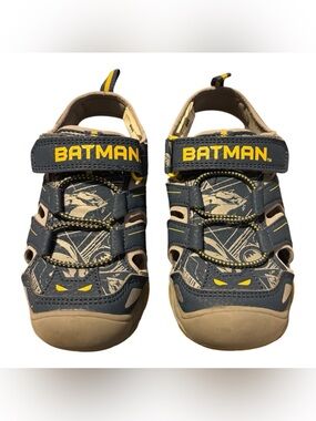 Batman Navy and Yellow Boys' Adventure Sandals